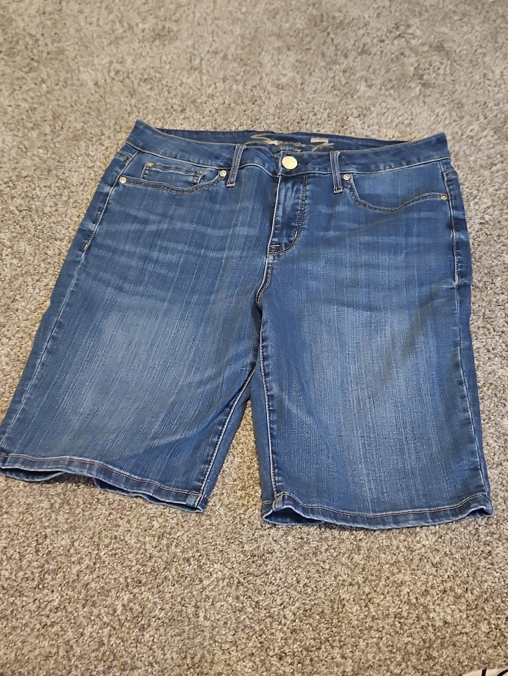 Womens High Waisted Bermuda Shorts